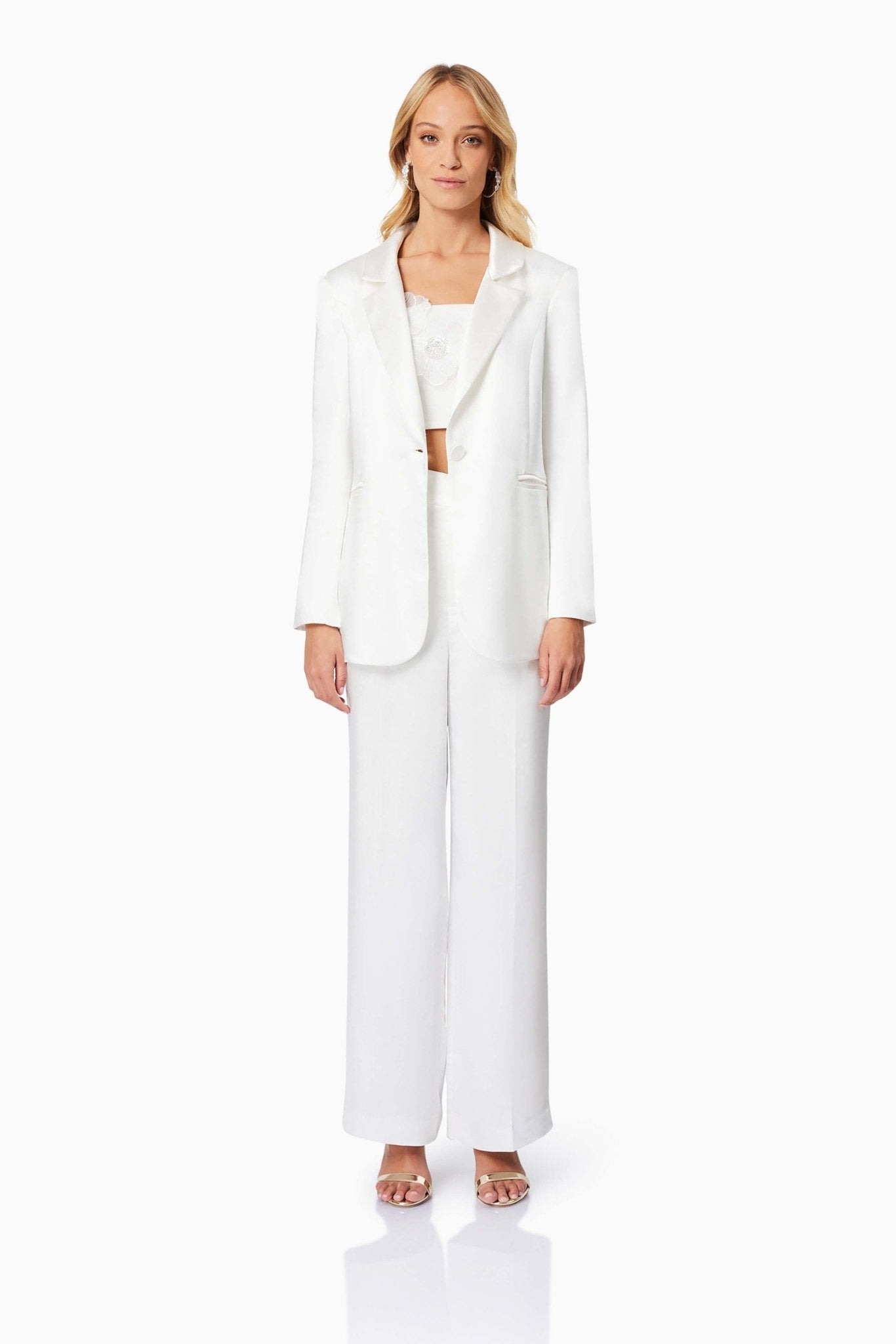 Abigail Ivory Set - Pants and Jacket - SODA Fashion Haus