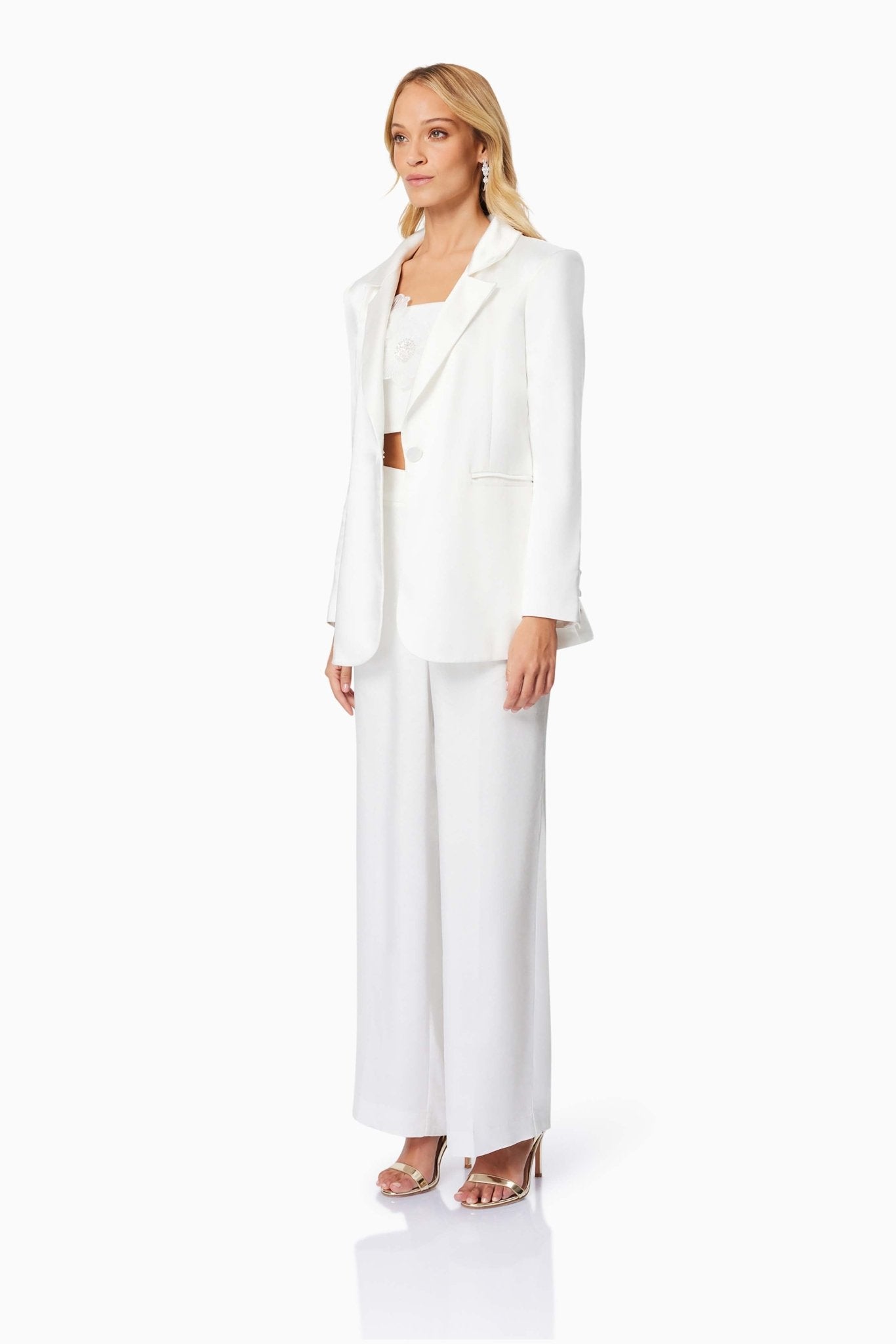 Abigail Ivory Set - Pants and Jacket - SODA Fashion Haus