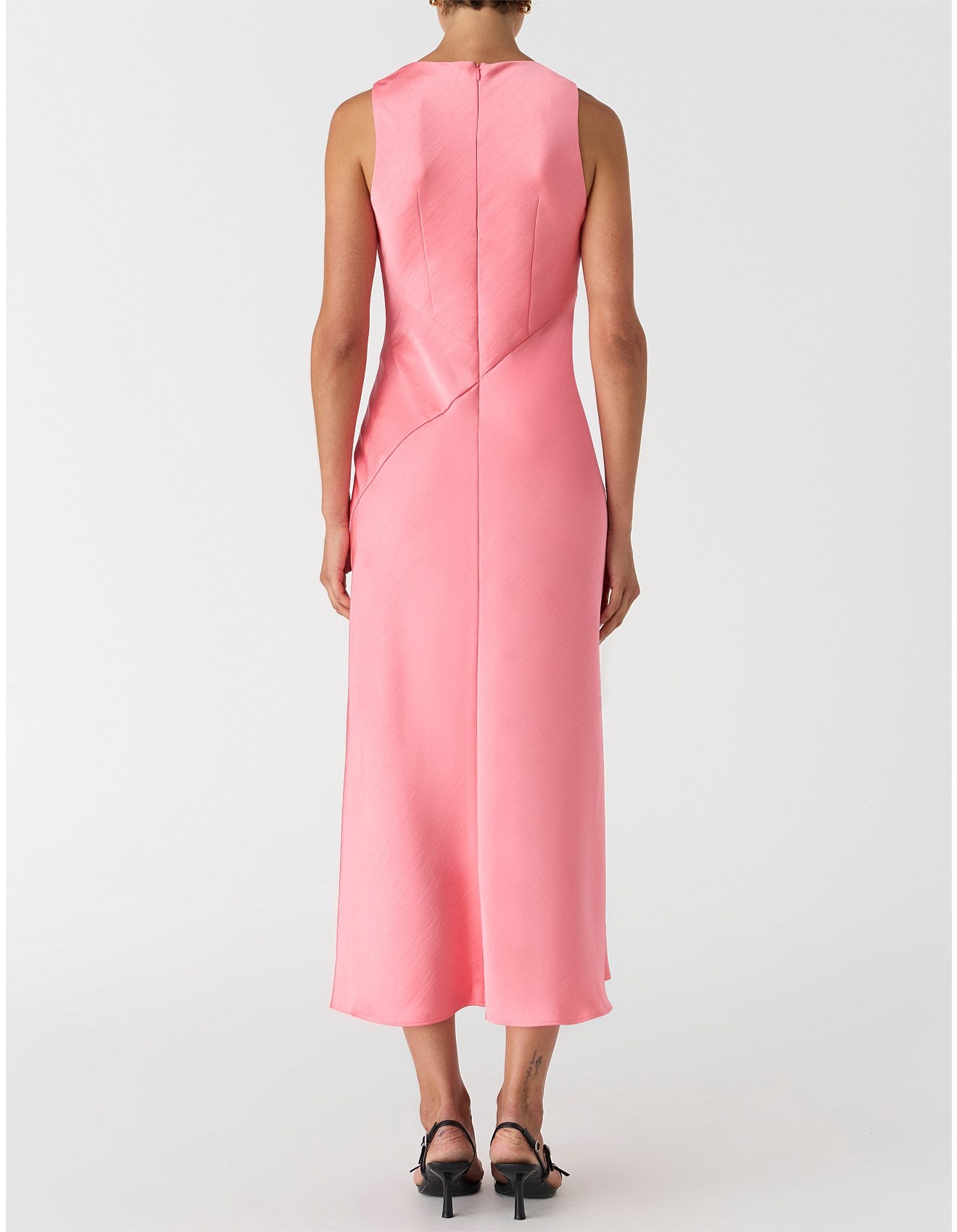 Abrosie Flamingo Pink Dress - SODA Fashion Haus