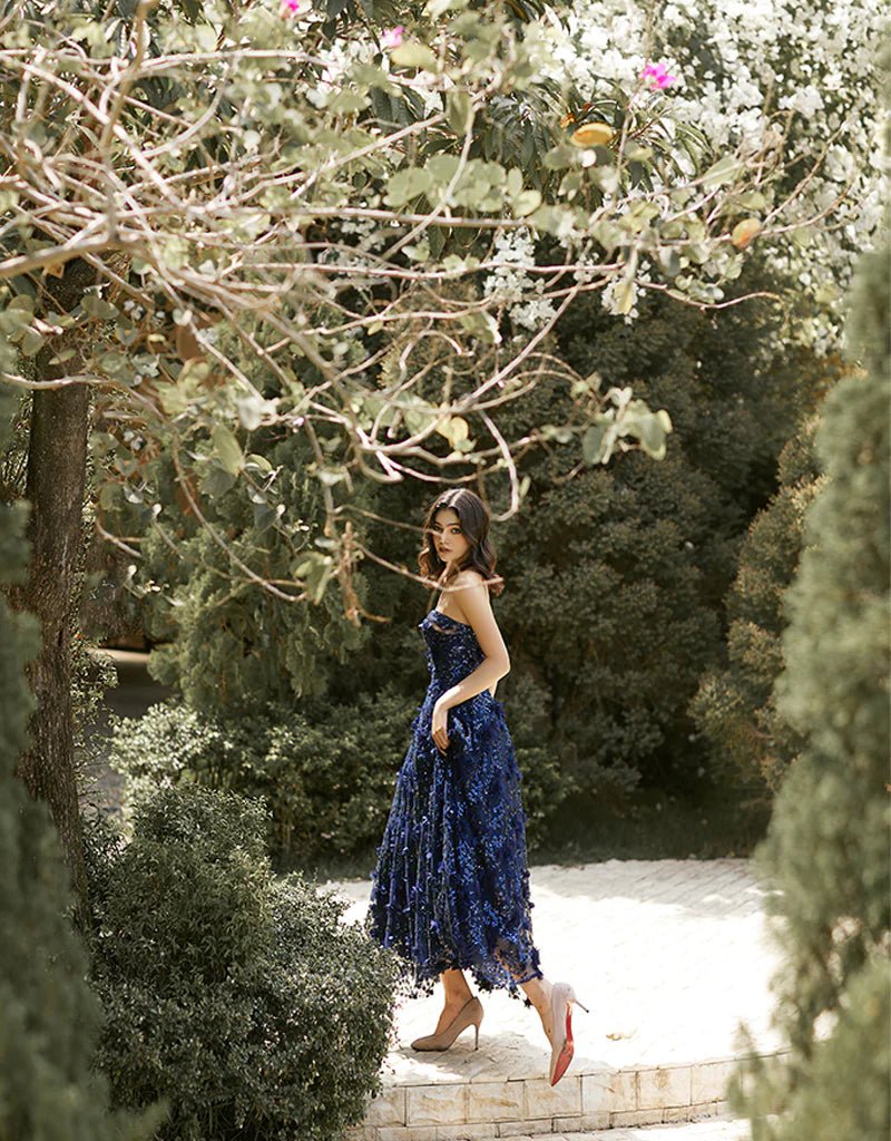 Adela Sweetheart Petal Midi - SODA Fashion Haus