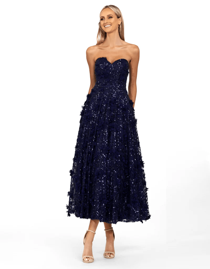 Adela Sweetheart Petal Midi - SODA Fashion Haus