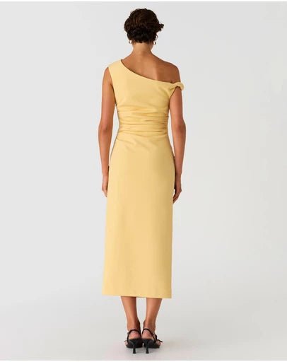 Alaska Crepe Bonded Midi Dress - SODA Fashion Haus