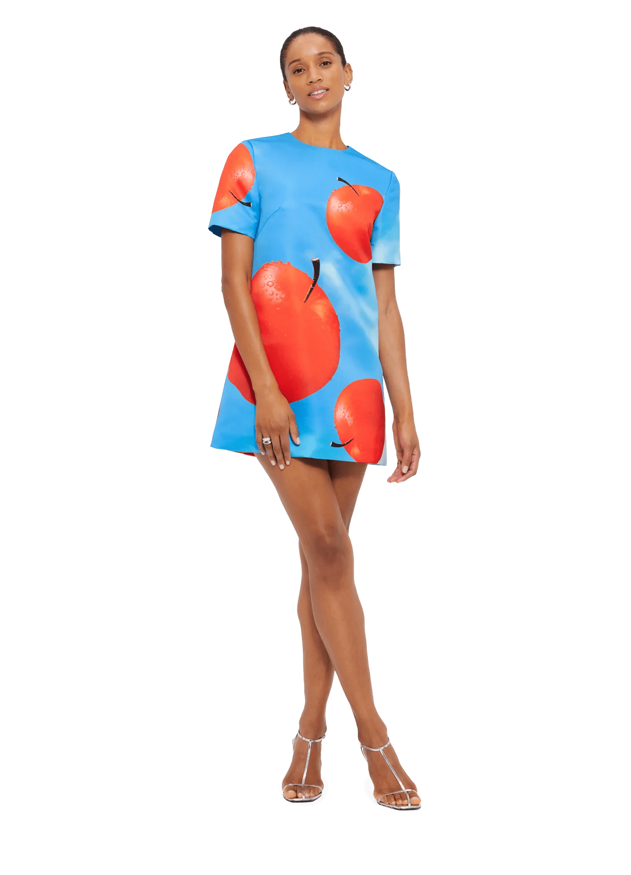 Alexa T-Shirt Mini Dress - Apple Print - SODA Fashion Haus