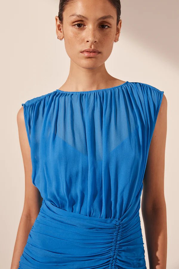 Amina High Neck Maxi Dress - SODA Fashion Haus