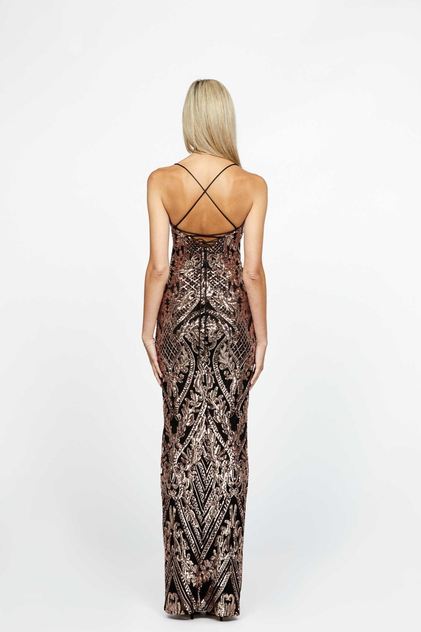 Arianka Strappy Back Gown - SODA Fashion Haus
