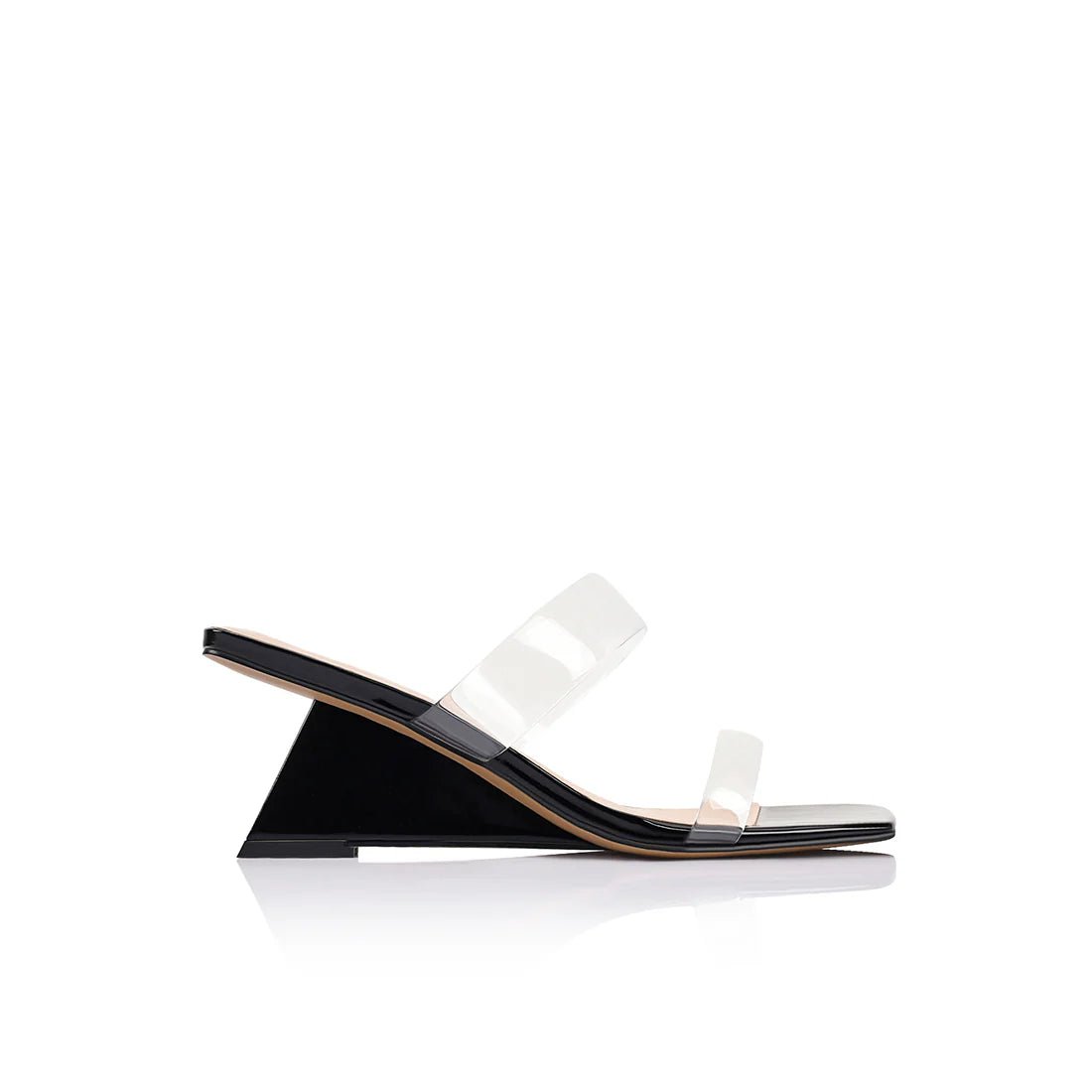 Bambi Wedge - Black Patent Leather - SODA Fashion Haus