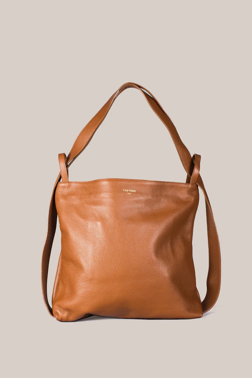 Bella XL 2 - in - 1 Leather Bag - Tan - SODA Fashion Haus