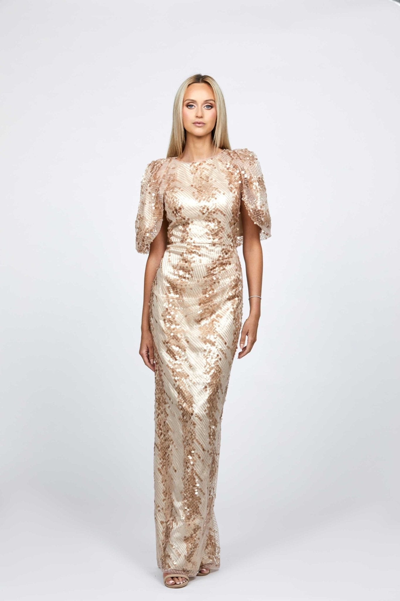 Breakaway Cape Gown - SODA Fashion Haus