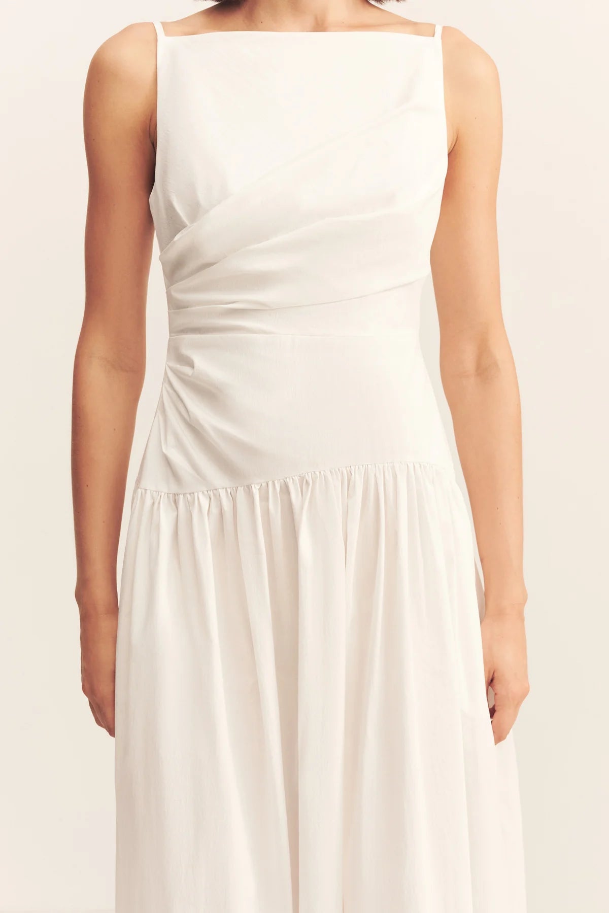 Campbell Square Neck Maxi Dress in Ivory by Shona Joy - Australian designer Dress | SODA Fashion Haus