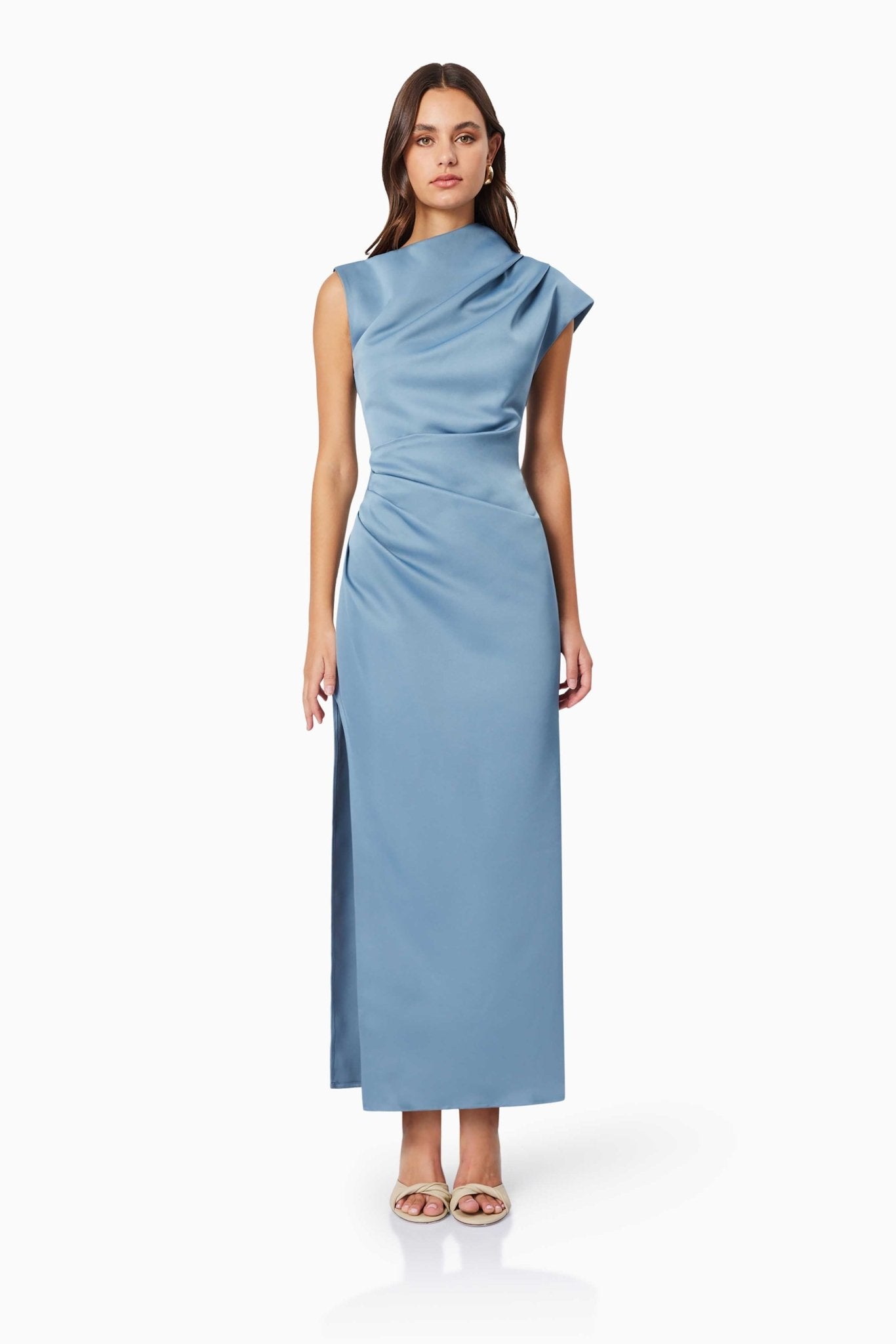 Coralie Maxi Dress In Blue - SODA Fashion Haus