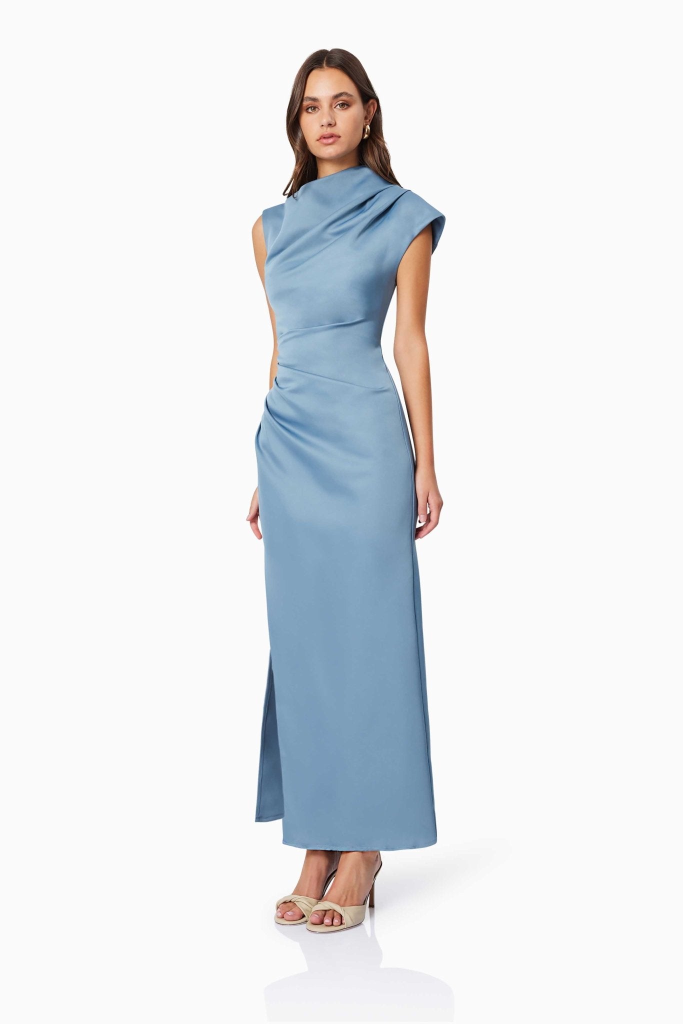 Coralie Maxi Dress In Blue - SODA Fashion Haus