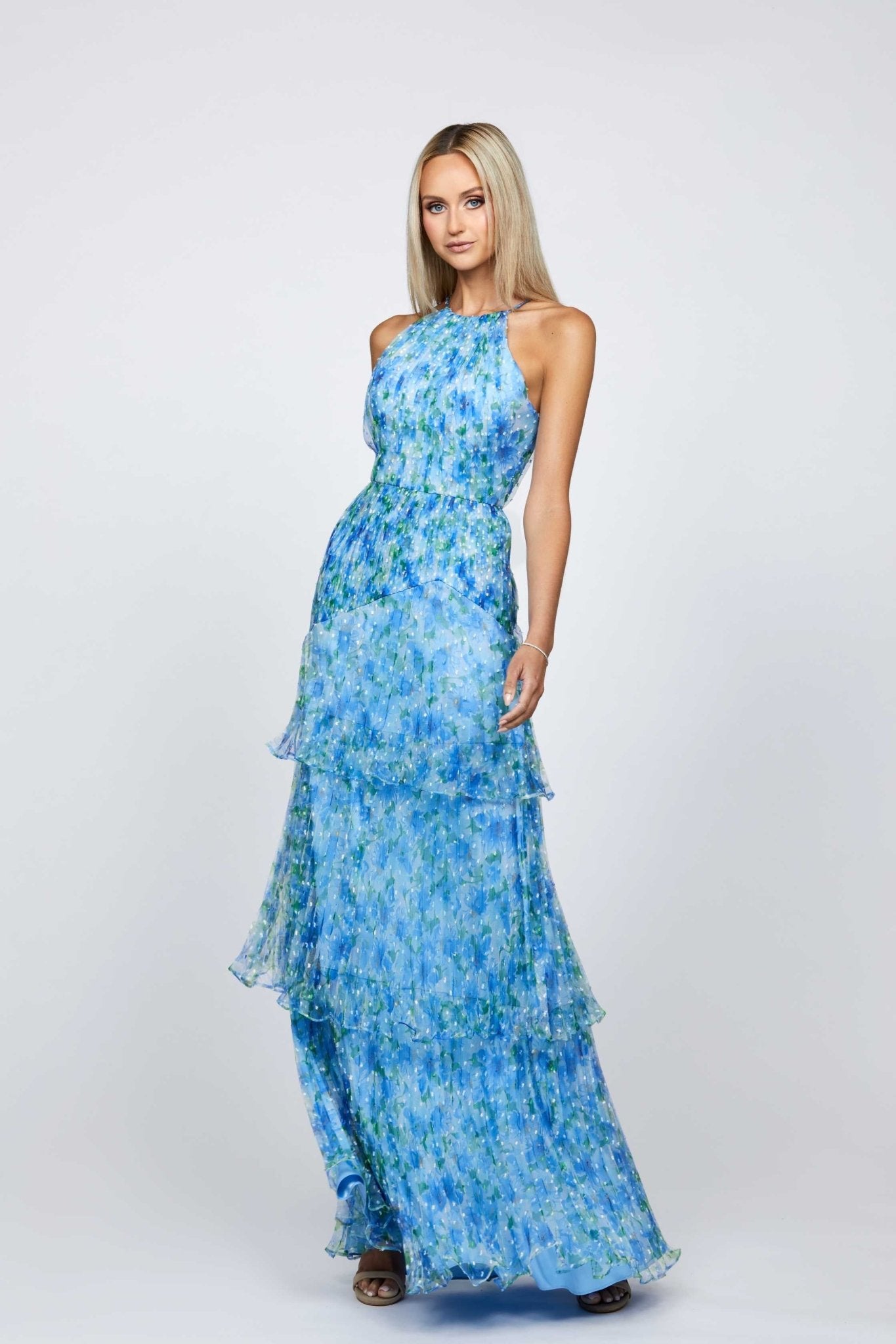 Deera Tiered Organza Gown - SODA Fashion Haus