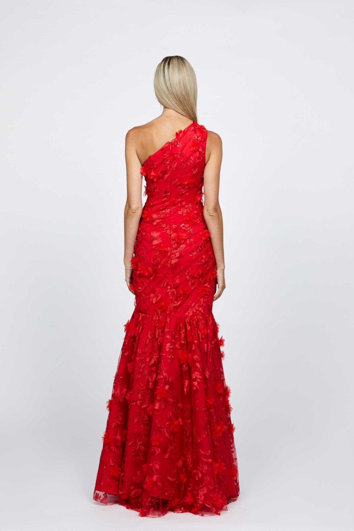 Dew One Shoulder Fishtail Gown - SODA Fashion Haus