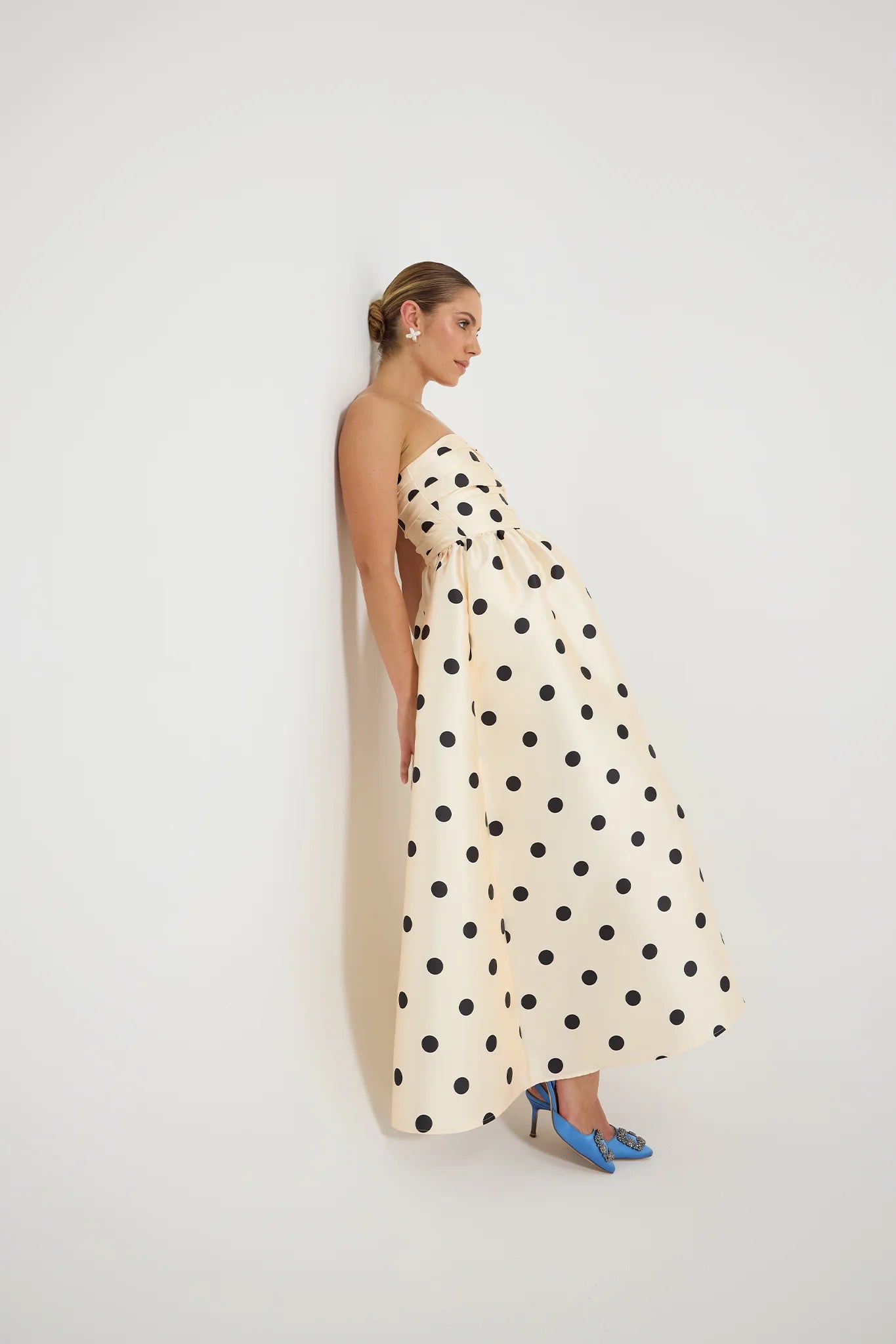 Dottie Strapless Midi Dress - SODA Fashion Haus