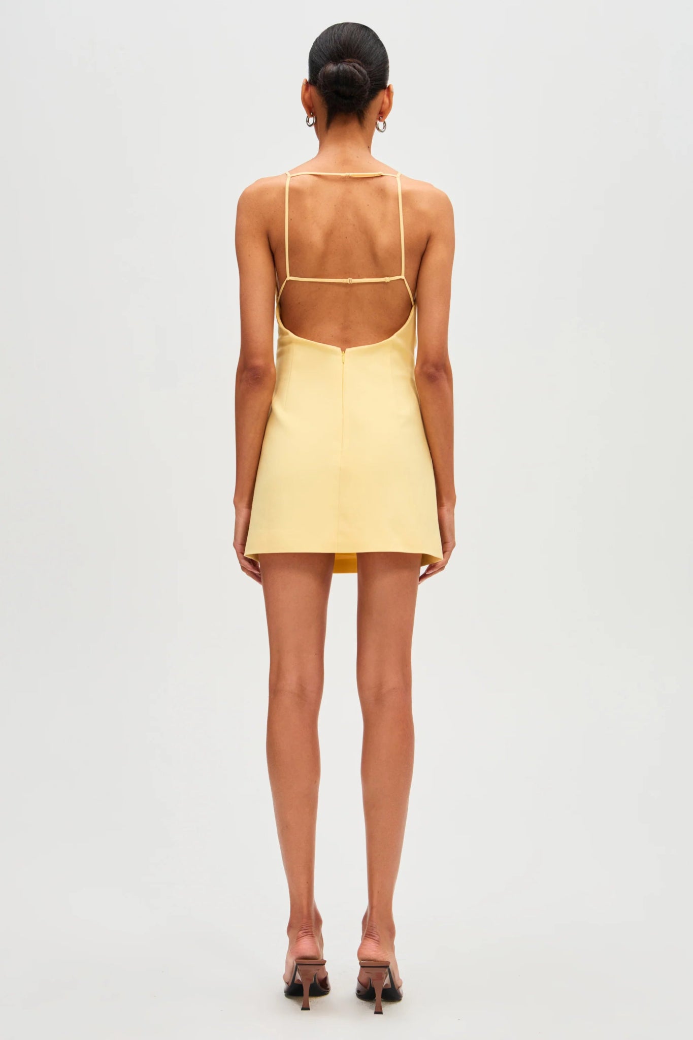 Emmie Cotton Sateen Mini Dress (Lemon) - SODA Fashion Haus