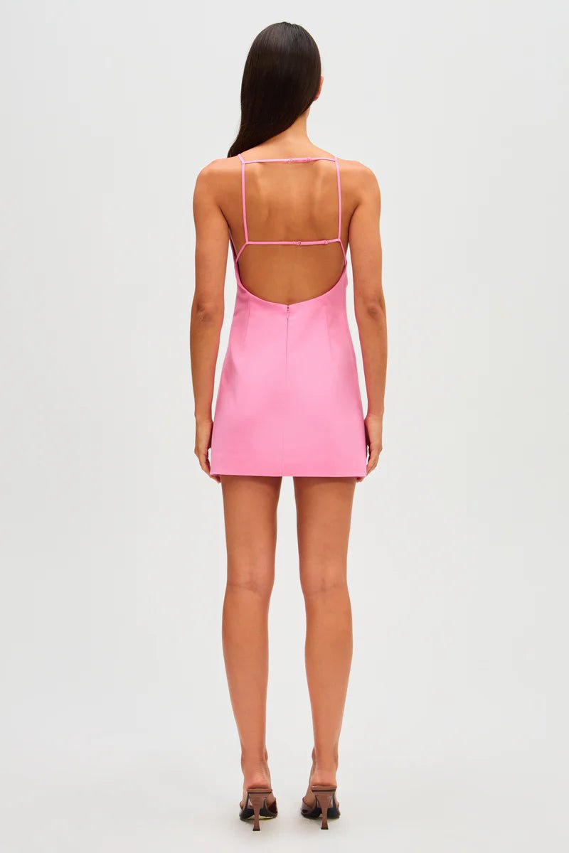 Emmie Cotton Sateen Mini Dress (Orchid Pink) - SODA Fashion Haus