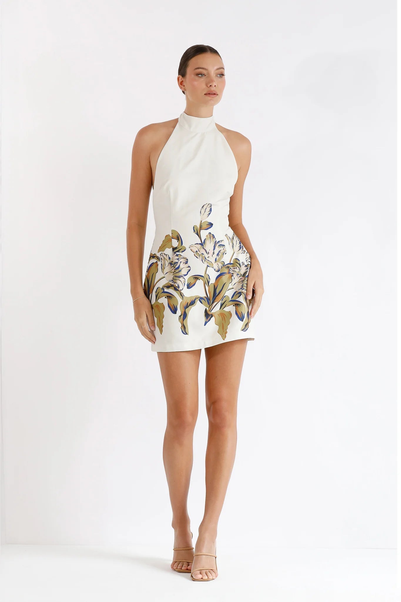 Flourish Halter Dress - SODA Fashion Haus