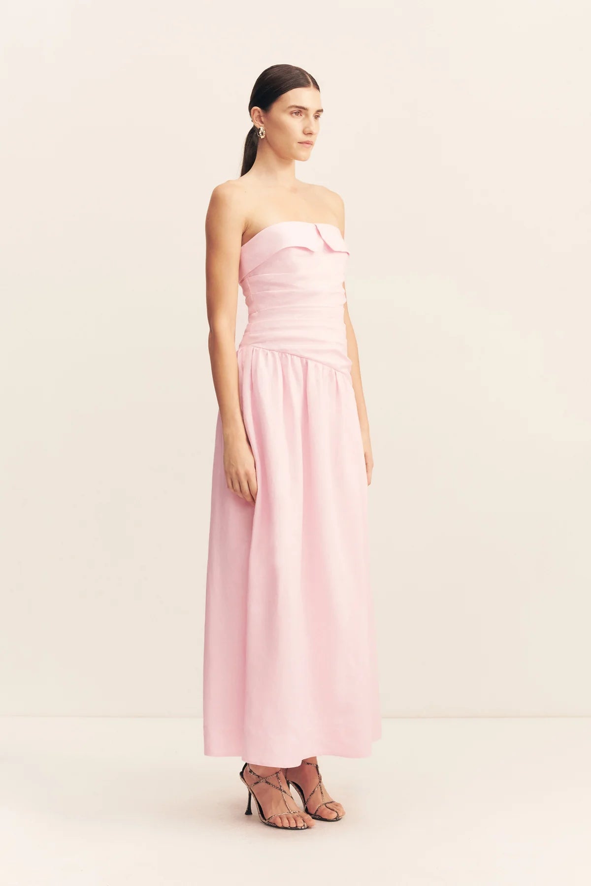 Gigi Strapless Maxi Dress - Sakura - SODA Fashion Haus