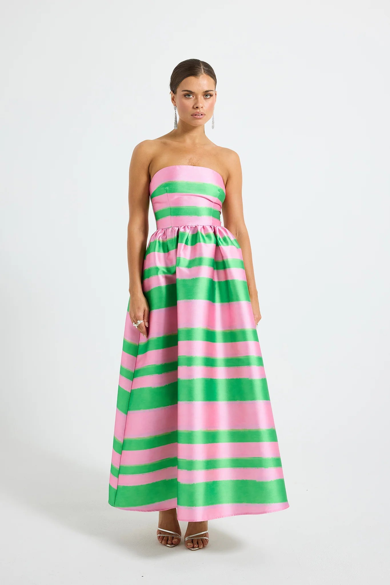 Gigi Strapless Midi - Watermelon by Pasduchas - Australian designer Dress | SODA Fashion Haus