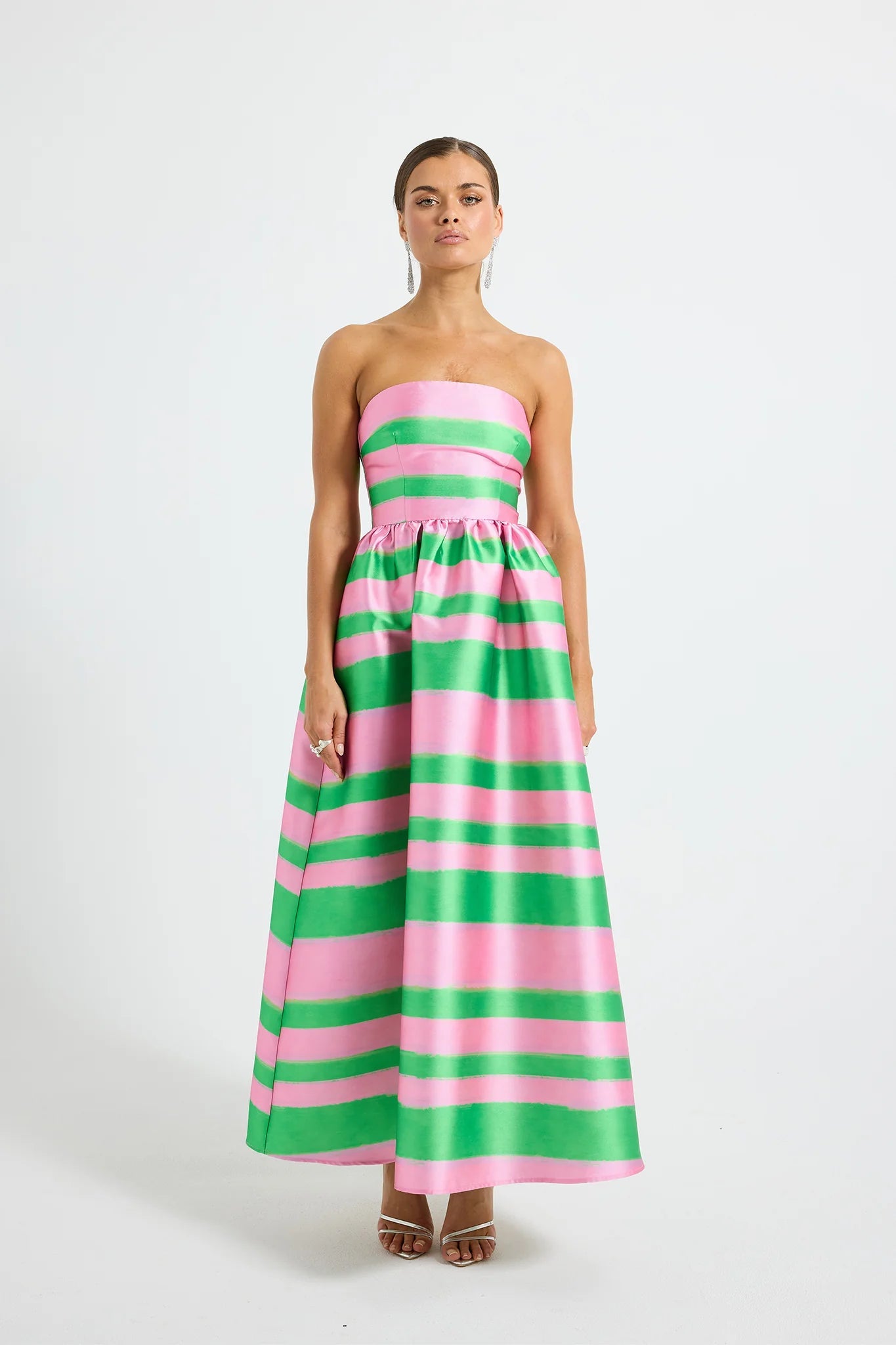 Gigi Strapless Midi - Watermelon by Pasduchas - Australian designer Dress | SODA Fashion Haus