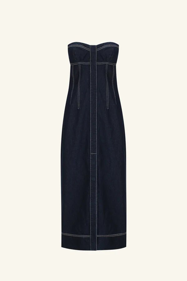 Jaques Strapless Midi Dress - SODA Fashion Haus