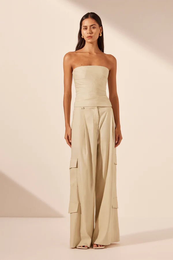 Kasbah Strapless Draped Bodice - SODA Fashion Haus