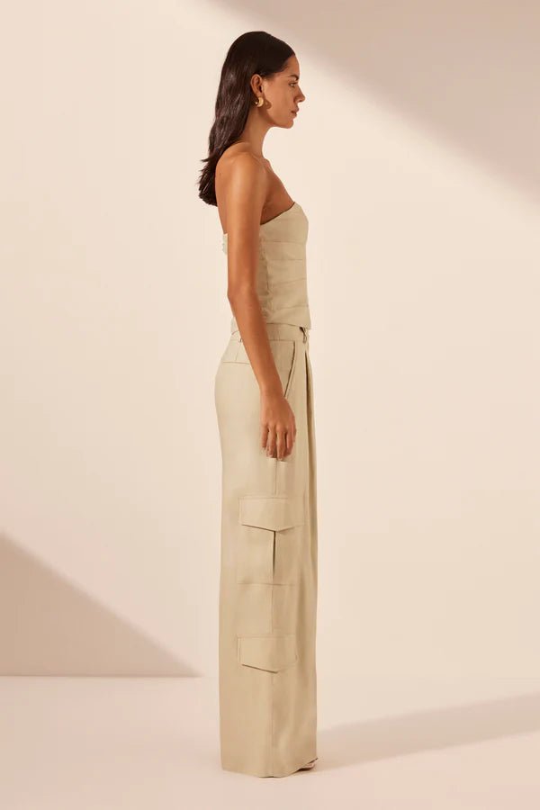 Kasbah Strapless Draped Bodice - SODA Fashion Haus