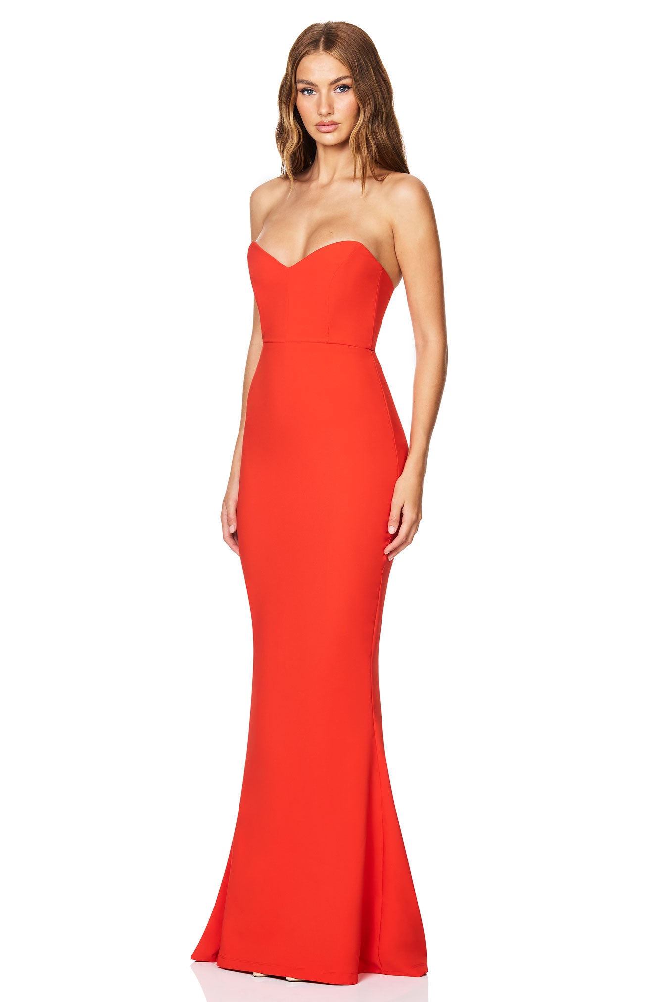 Love Affair Gown (Tangerine) - SODA Fashion Haus