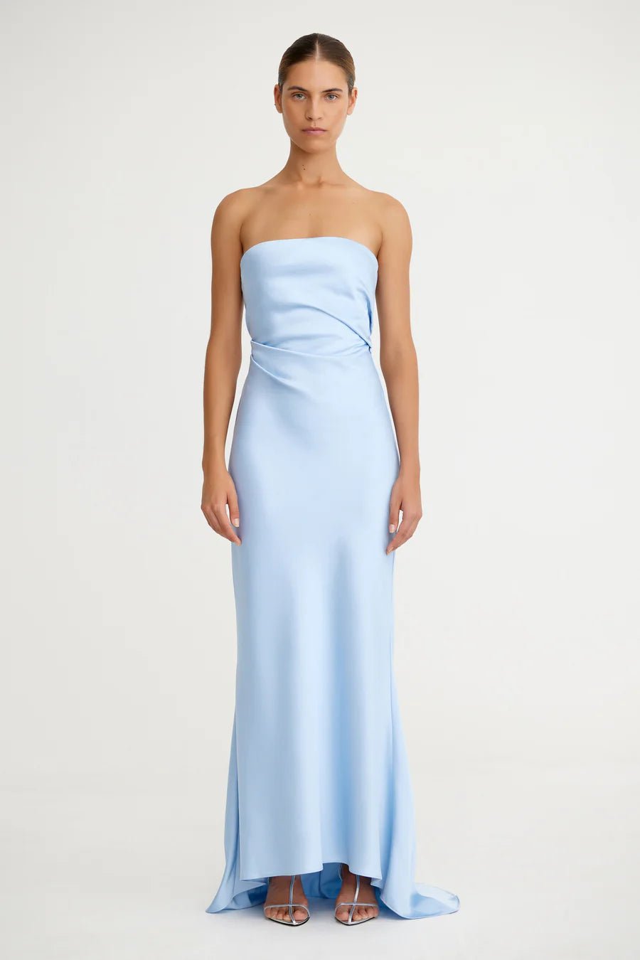 Lucile Strapless Dress - Ice Blue - SODA Fashion Haus