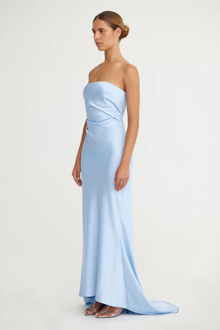 Lucile Strapless Dress - Ice Blue - SODA Fashion Haus