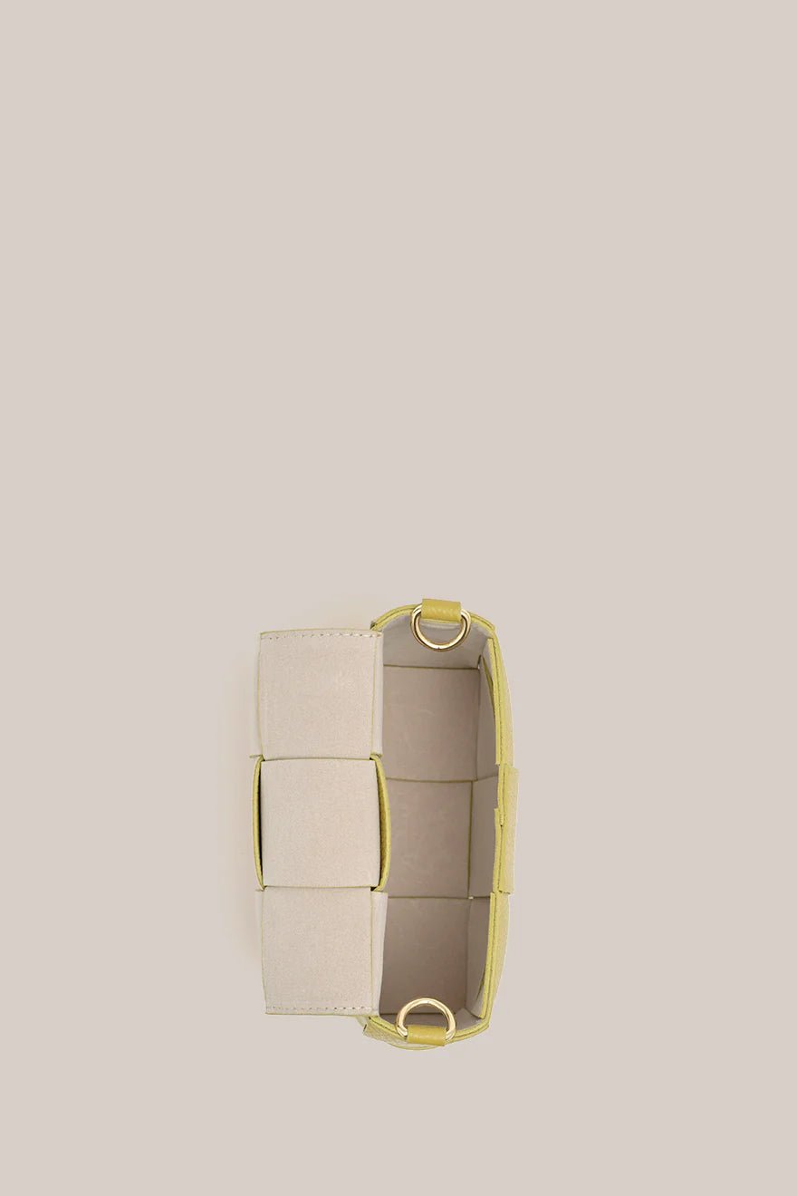 Margot Mini Woven Leather Bag - Pistachio - SODA Fashion Haus