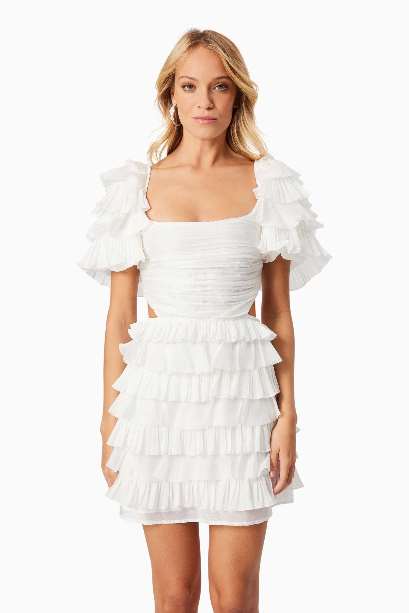 Maya Mini White Dress - SODA Fashion Haus