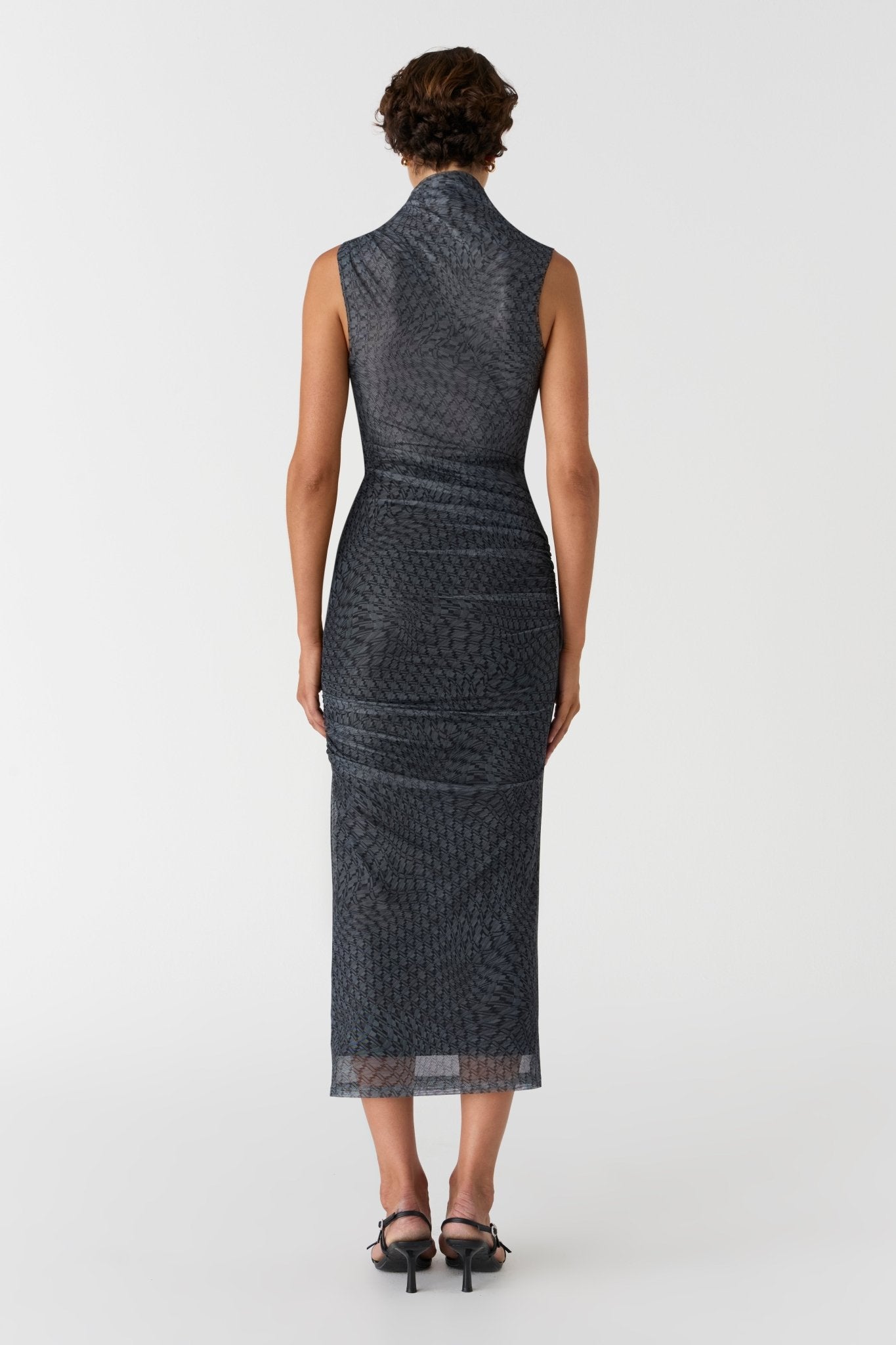 Misha Matrix Print Ink Dress - SODA Fashion Haus