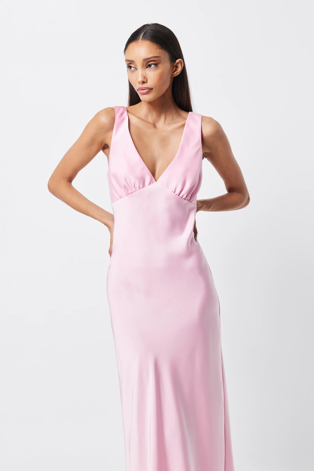 Nuance V Neck Maxi Dress - SODA Fashion Haus