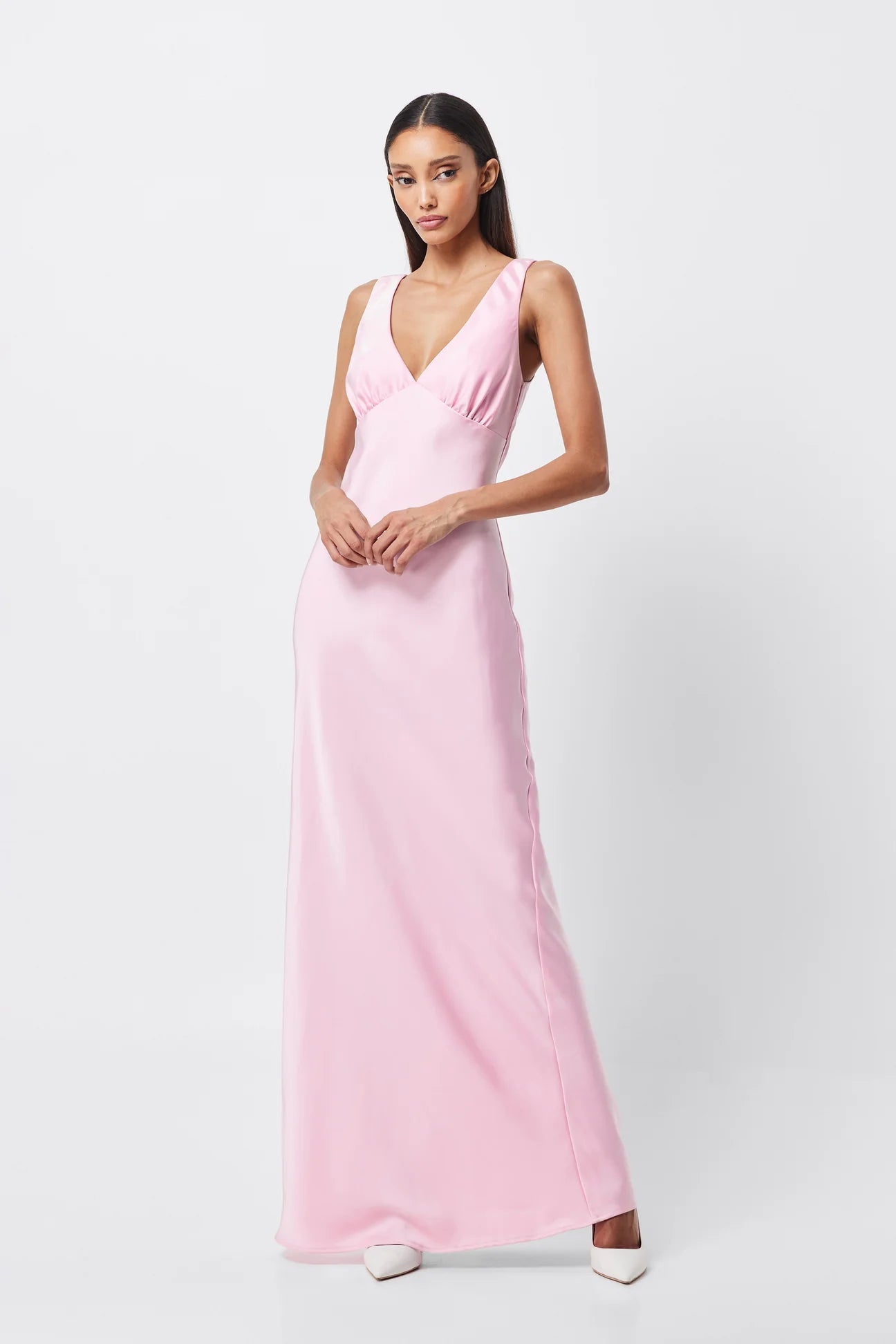 Nuance V Neck Maxi Dress - SODA Fashion Haus