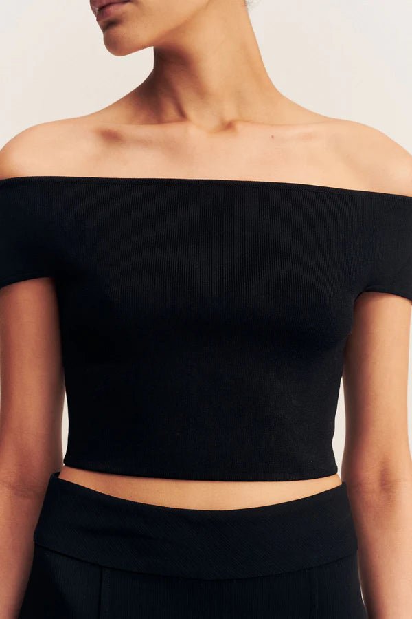 Off Shoulder Top - Black - SODA Fashion Haus