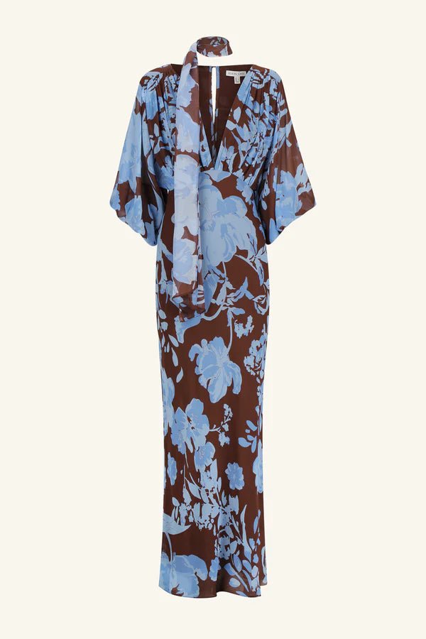 Olson plunge balloon sleeve maxi dress - SODA Fashion Haus