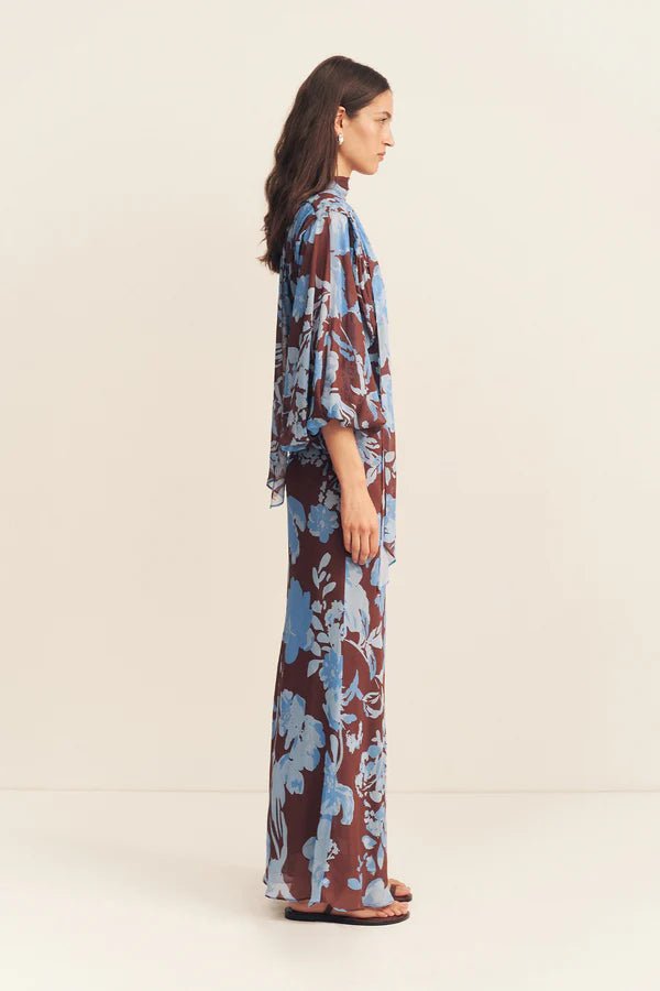 Olson plunge balloon sleeve maxi dress - SODA Fashion Haus