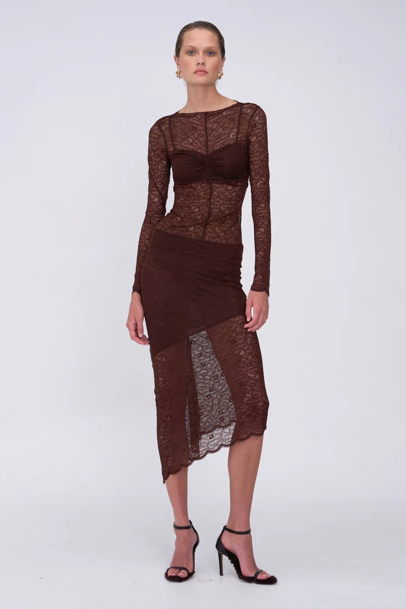 Paris Asymmetrical Midi Skirt - SODA Fashion Haus