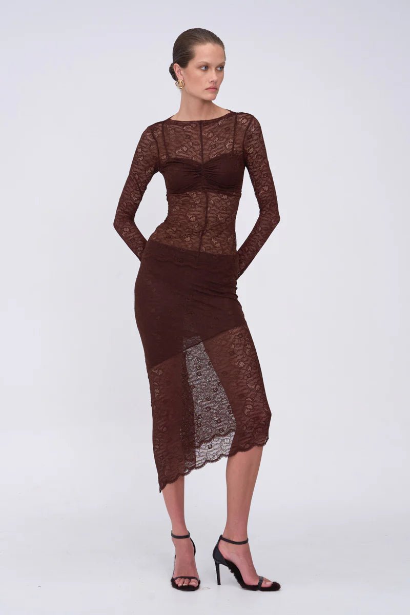 Paris Asymmetrical Midi Skirt - SODA Fashion Haus