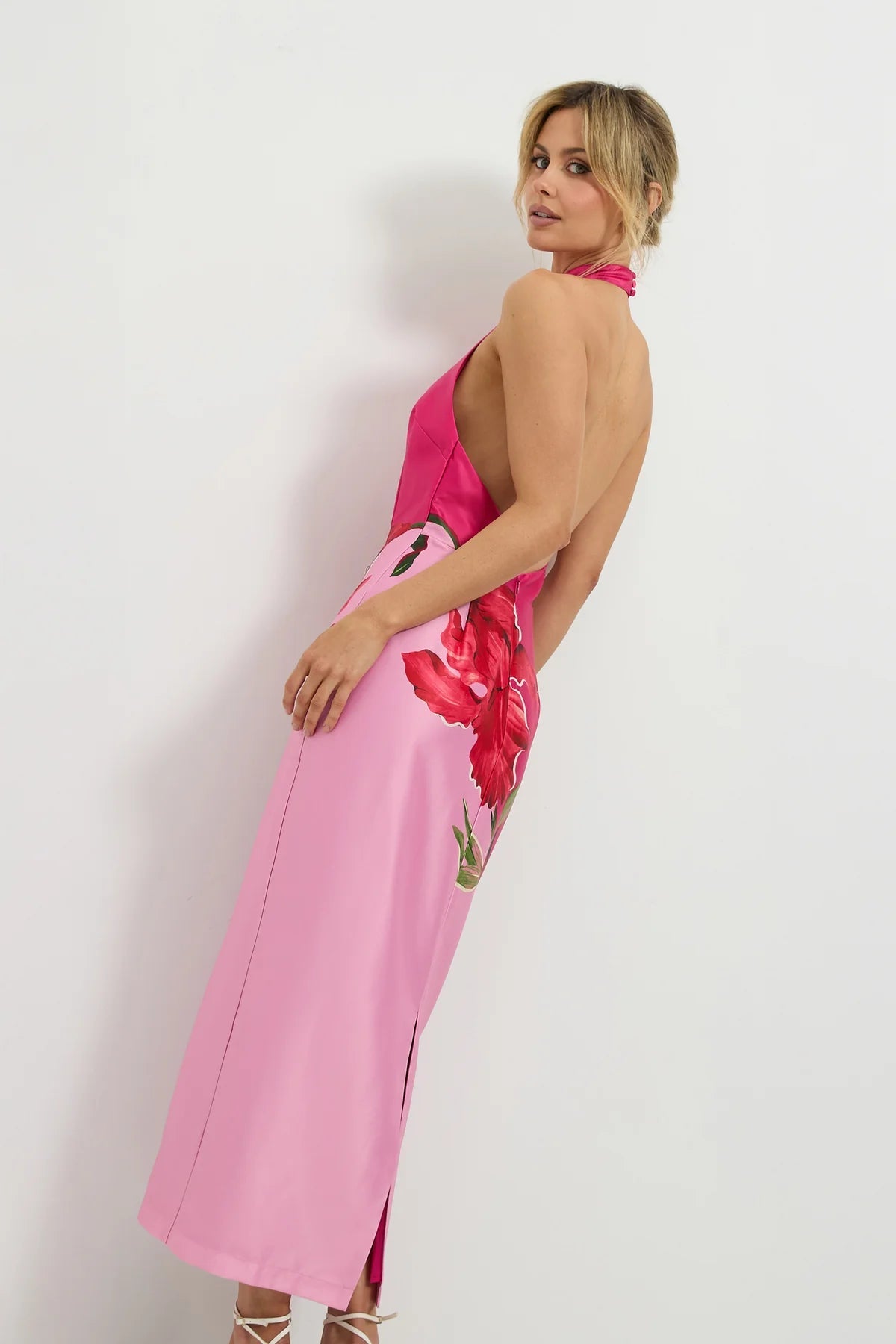 Pompon Halter Midi Dress - SODA Fashion Haus