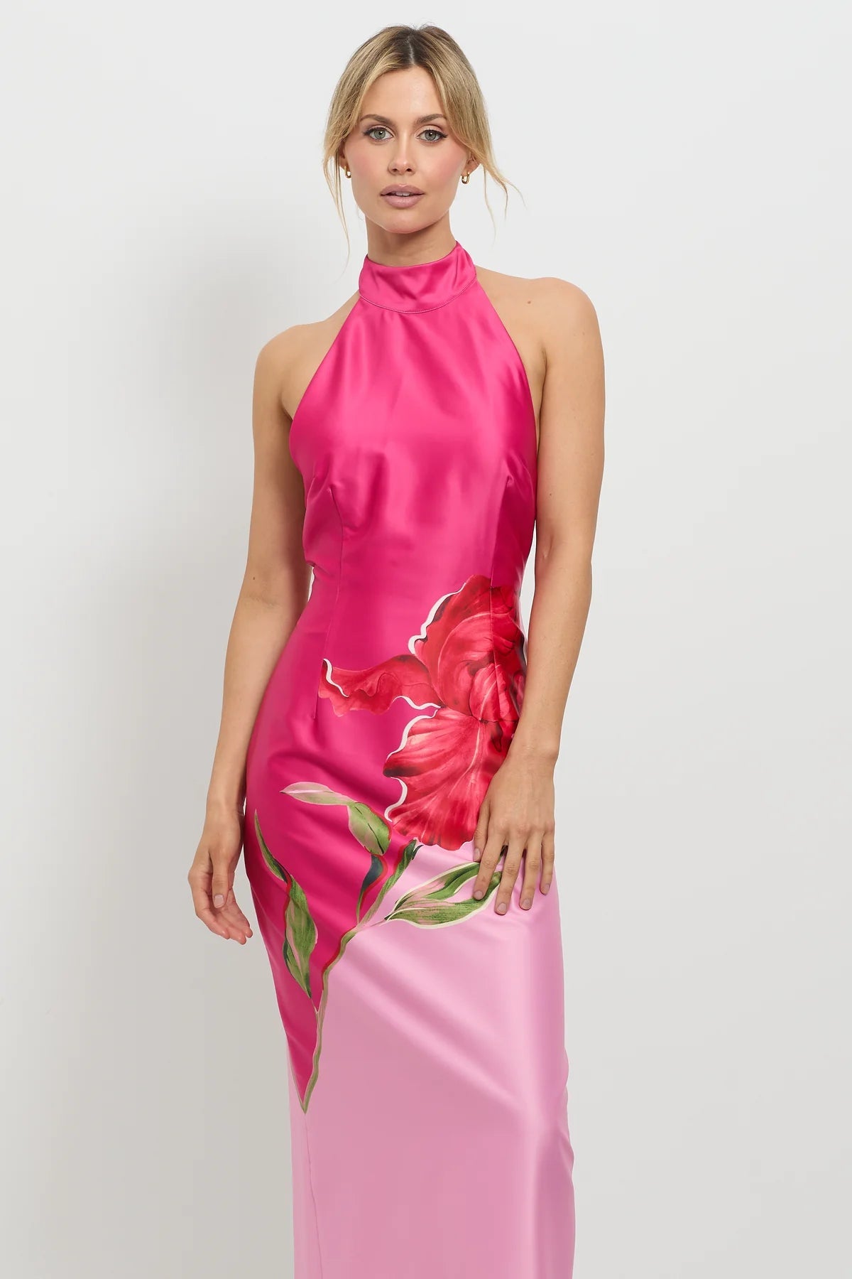 Pompon Halter Midi Dress - SODA Fashion Haus