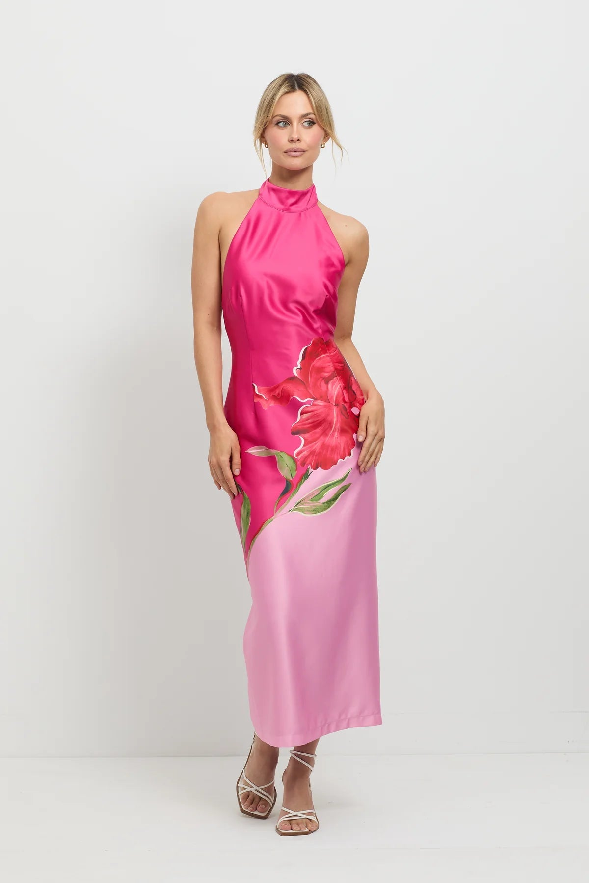 Pompon Halter Midi Dress - SODA Fashion Haus