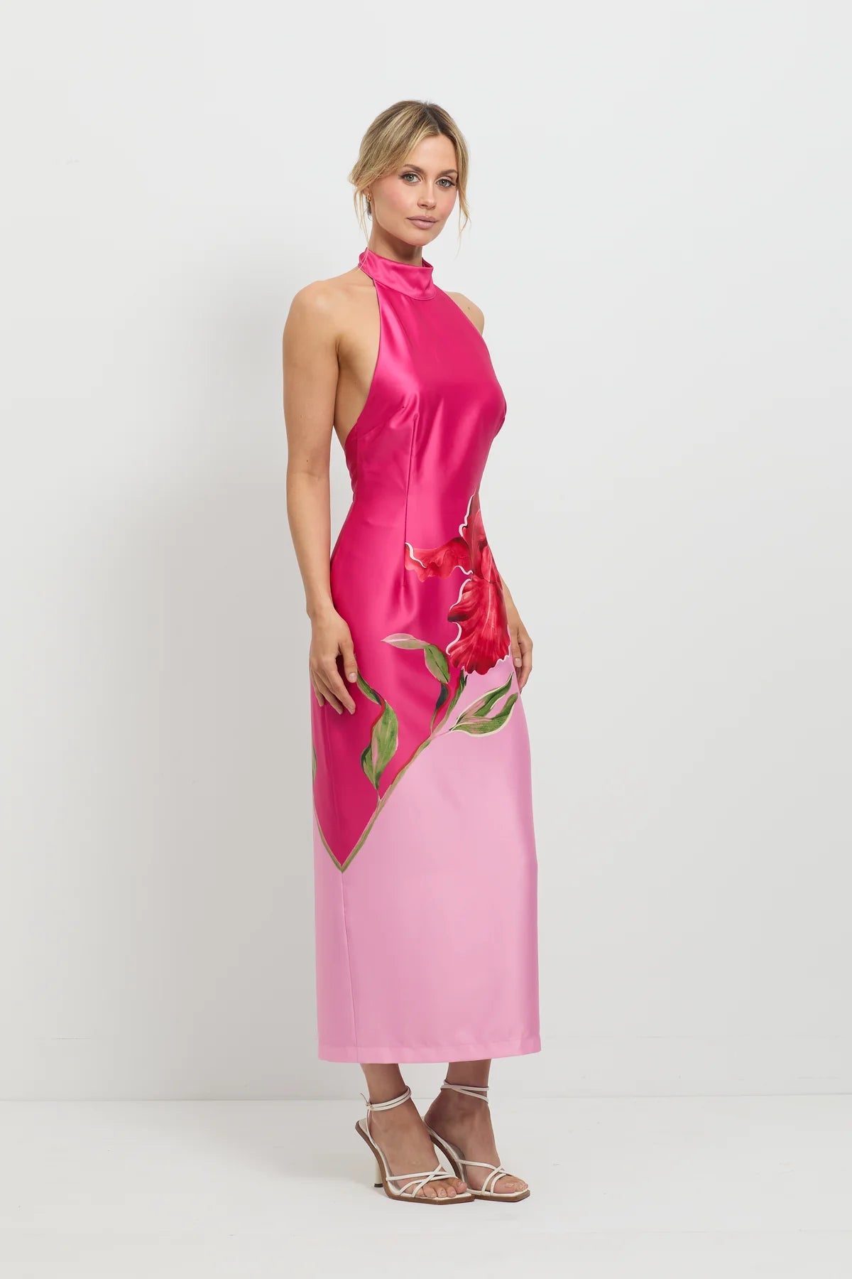 Pompon Halter Midi Dress - SODA Fashion Haus