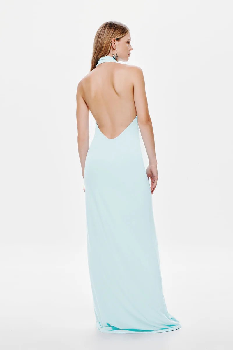 Rivera Dry Jersey Maxi Dress - Ice Blue - SODA Fashion Haus