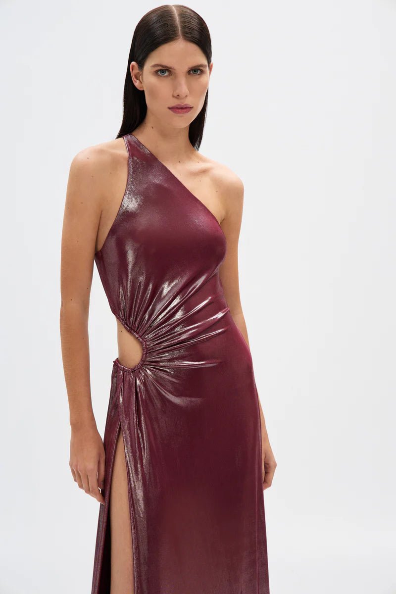 Sabine Foil Jersey Dress - SODA Fashion Haus