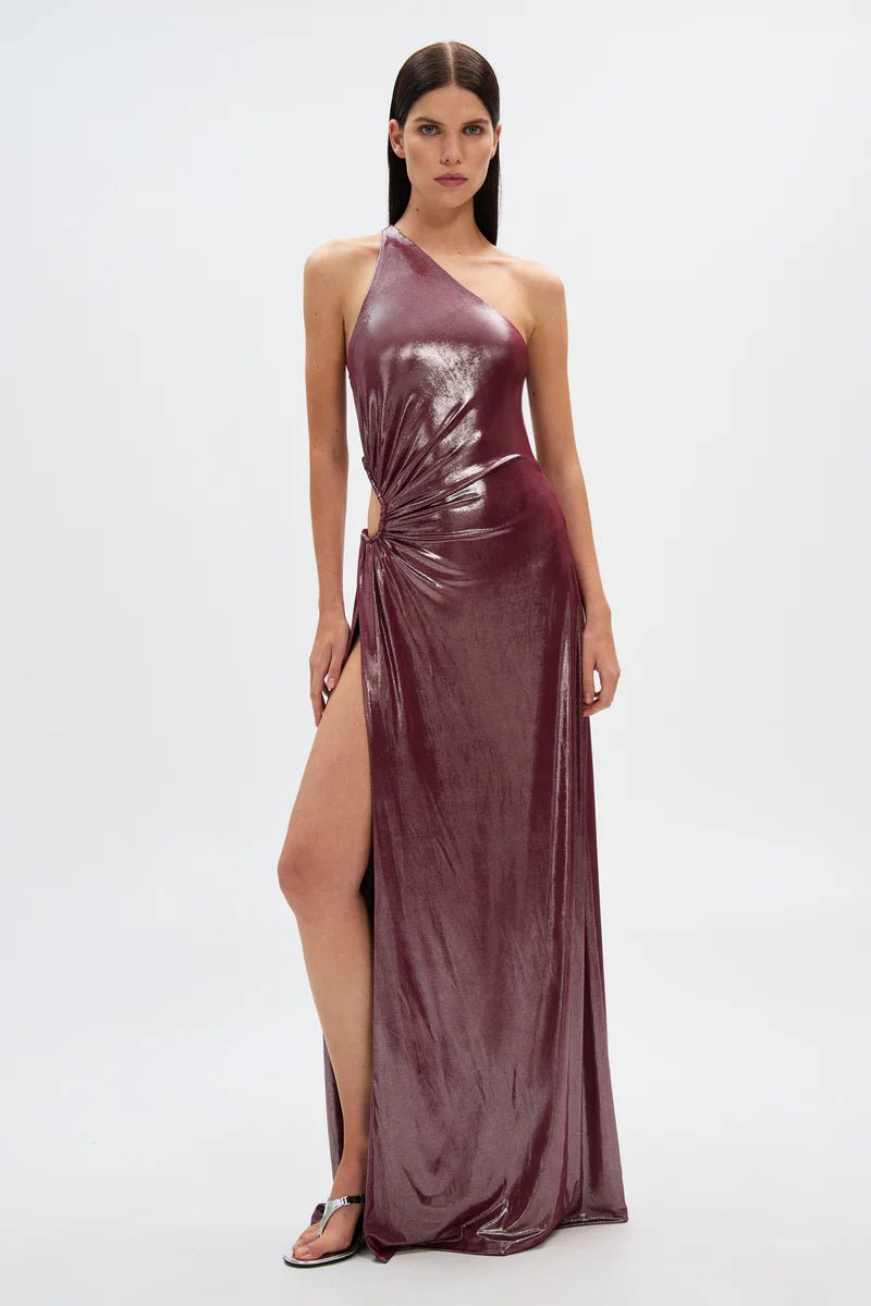 Sabine Foil Jersey Dress - SODA Fashion Haus