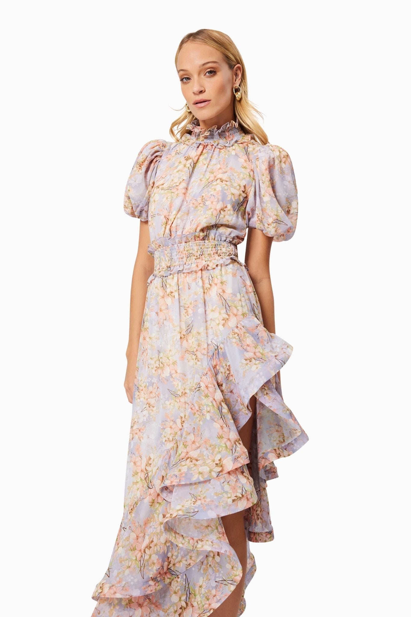 Sahara Midi Hilo Dress In Purple - SODA Fashion Haus