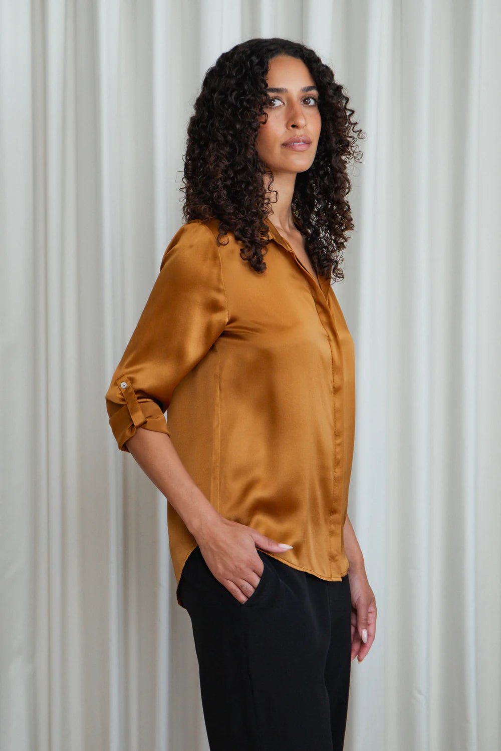 Silhouette Shirt - Rust - SODA Fashion Haus