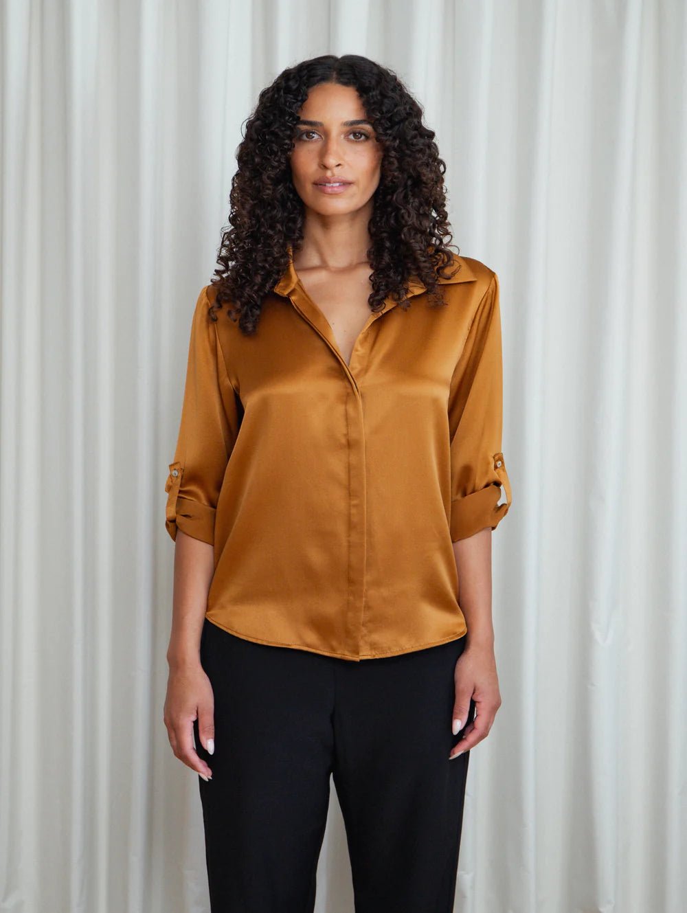 Silhouette Shirt - Rust - SODA Fashion Haus